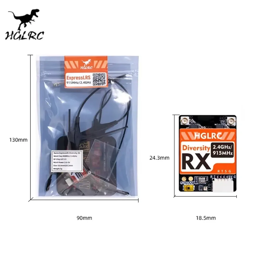HGLRC 듀얼 밴드 RX ExpressLRS 수신기, - Fpv Drone Antenna 리뷰 및 가격