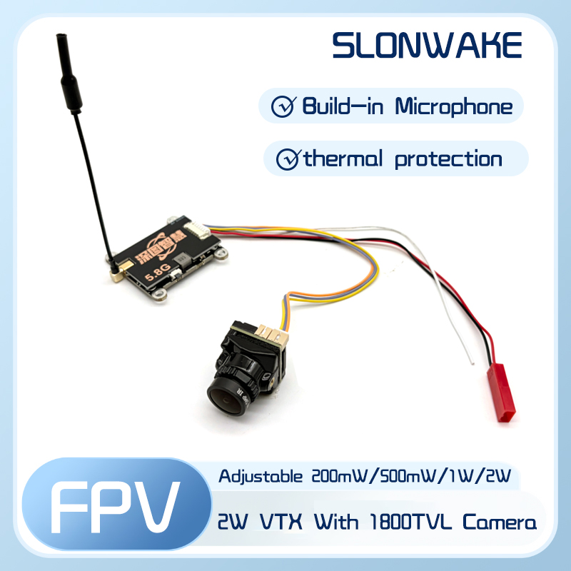 SLONWAKE 5.8G 56CH 2W 송신기 VTX( - Fpv Drone Camera 리뷰 및 가격