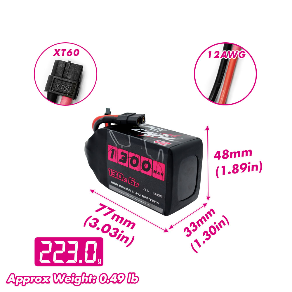 2PCS CNHL 6S 22.2V Lipo 배터리 13 - Fpv Drone Bag 리뷰 및 가격